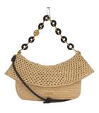 ロエベ LOEWE OLA オラ ミディアム サマーバッグ ショルダー ハンド 2WAY ドーナツチェーン ラフィア&カーフ ベージュ 鞄