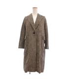 Sマックスマーラ 'S Max Mara チェスターコート 千鳥格子 長袖 コットン 40 ベージュ 黒 ブラック