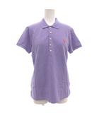 ポロ ラルフローレン POLO RALPH LAUREN 美品 ポロシャツ 半袖 ロゴ刺繍 M パープル 紫 /KR