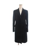 ピーエスポールスミス PS Paul Smith チェスターコート ミドル丈 ウール 黒 ブラック 40