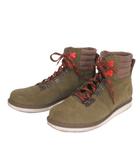 ティンバーランド Timberland ortholite ショートブーツ スエード ロゴ 押印 緑 グリーン US9.5W 27.5cm 9.5インチ 靴