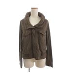 アツロウタヤマ ATSURO TAYAMA タグ付き ジャケット ブルゾン フルジップ 茶 ブラウン