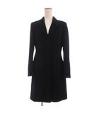 マックス&コー MAX&CO. チェスターコート カシミヤ混 長袖 比翼 40 黒 ブラック