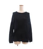 23区 オンワード樫山 メッシュニット セーター 長袖 無地 リネン 紺 ネイビー 38