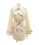 バーバリー ロンドン BURBERRY LONDON トレンチコート ミドル丈 ベルト エポレット 38 ベージュ /JS