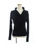 ラルフローレン RALPH LAUREN カットソー 長袖 カシュクール 無地 黒 ブラック M