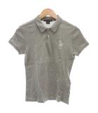 ラルフローレン RALPH LAUREN ポロシャツ ビッグポニー 刺繍 半袖 M グレー /JS