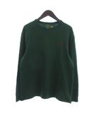 ポロ ラルフローレン POLO RALPH LAUREN Tシャツ カットソー 長袖 ワンポイント ロゴ 緑 グリーン M ■FF