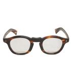  美品 ギュパール guepard ハバナ gp-13 伊達メガネ べっ甲柄 茶 ブラウン アイウェア