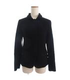 バーバリー ロンドン BURBERRY LONDON ジャケット ブルゾン 比翼ボタン 裏地ノバチェック 黒 ブラック 38