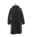 ナノユニバース nano universe ダッフルコート 長袖 フード ウール カーキ 36