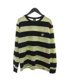 ショット SCHOTT Tシャツ カットソー 長袖 ボーダー 星 刺繍 コットン 黃 黒 イエロー ブラック M