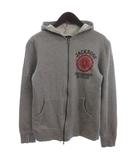 ジャックローズ Jackrose ジップパーカー ジャケット スウェット地 プリント 裏毛 グレー 4