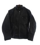 ショット SCHOTT 641 シングル ライダース ジャケット レザー 長袖 ジップアップ ボアライナー 36 黒 ブラック USA製