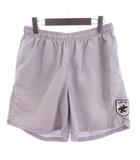 ステューシー STUSSY サーフマン ショートパンツ ハーフ ウエストゴム ワッペン 紫 パープル M ☆AA★ ■MO