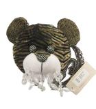 アンテプリマ ANTEPRIMA タグ付き 2WAYチェーンベアラインストーンショルダーバッグ 斜め掛け ビジュー ラメ 茶系 ブラウン系 鞄