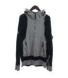 ストーンアイランド STONE ISLAND ハーフジップ フーディー パーカー 7815628T2 グレー ブラック系 XL