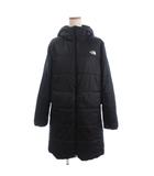 ザノースフェイス THE NORTH FACE リバーシブルロングジャケット フルジップ 中綿 ロゴ フーディ ナイロン NYW82380 黒 ブラック XL