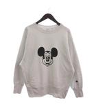 チャンピオン CHAMPION ディズニー Disney リバースウィーブ スウェット トレーナー 長袖 ミッキー 裏起毛 CWSU023 白 ホワイト L