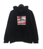 シュプリーム SUPREME 21SS Shine Hooded Sweatshirt パーカー スウェット 長袖 裏起毛 ロゴ コットン 黒 ブラック S