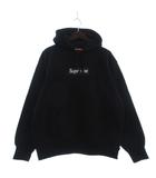シュプリーム SUPREME 21AW Box Logo Hooded Sweatshirt パーカー スウェット 長袖 裏起毛 ロゴ 刺繍 コットン 黒 ブラック S