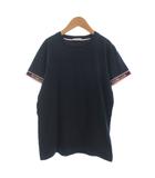モンクレール MONCLER Tシャツ カットソー 半袖 C-WCOM-18-1043 袖リブ ロゴ 紺 ネイビー14anni 154㎝