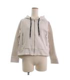 ダイアグラム Diagram パーカー スウェット 長袖 裏毛 フリル コットン アイボリー 36