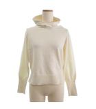 アナイ ANAYI タグ付き パーカー カットソー ニット地 カシミヤ混 102318-16-560-02-380 白 ホワイト 38