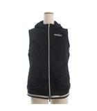  ヒールクリーク HEAL CREEK キルティングベスト フード ロゴ ラメ 黒 ブラック 42