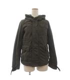 ジョンブル JOHNBULL ミリタリージャケット ブルゾン 長袖 フード 緑 グリーン M