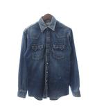 ブルーブルー BLUE BLUE デニムウエスタンシャツ 長袖 コットン 刺繍 装飾 青 ブルー 1