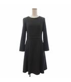 ワンピース 長袖 千鳥柄 グレー 1 ■FF