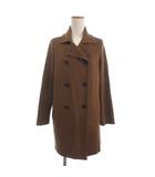 マッキントッシュ ロンドン MACKINTOSH LONDON キースリーダブルフェイスニットPコート ミドル丈 ニット ウール 茶 ブラウン 38