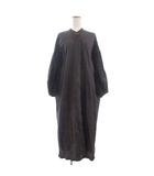 アーバンリサーチ ドアーズ URBAN RESEARCH DOORS シャツワンピース ロング丈 長袖 チェック 茶 ブラウン One