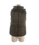 プラステ PLST ダウンベスト ジップフライ フーディ 緑系 カーキ 2