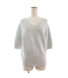 プラステ PLST 美品 ニット カットソー 半袖 無地 白 ホワイト M