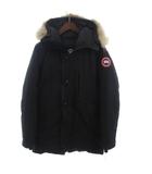 カナダグース CANADA GOOSE ジャスパー フーデッドダウンジャケット ブルゾン フルジップ ファー 3438JM 黒 ブラック S