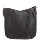 ラルフローレン RALPH LAUREN ショルダーバッグ 斜め掛け ペブルドレザー 黒 ブラック 鞄