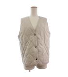 アーバンリサーチ ドアーズ URBAN RESEARCH DOORS 美品 キルティングベスト 中綿 ベージュ M