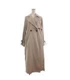 トレンチコート ロング丈 長袖 切替 ベージュ S