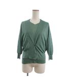 コムサ COMME CA 美品 アンサンブルニット カーディガン 七分袖 カットソー 半袖 緑 グリーン 9 ■FF