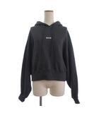 エムエスジーエム MSGM パーカー プルオーバー 長袖 プリント ロゴ 裏毛 グレー XS