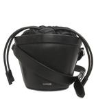 モンクレール MONCLER SEAUX SEAUX ショルダーバッグ 巾着 レザー 黒 ブラック