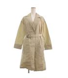 NAVY トレンチコート ロング丈 長袖 ベージュ F ■TC