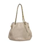 マイケルマイケルコース Michael michael kors トートバッグ 巾着 肩がけ レザー ベージュ ■TC