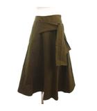 スタジオニコルソン STUDIO NICHOLSON ロングスカート リボン コットン ベージュ 0 ■TC