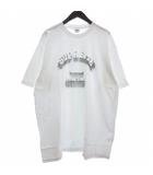 美品 SHADOW TEE Tシャツ カットソー 半袖 プリント コットン 白 ホワイト XXL