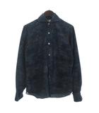 ジャンネット GIANNETTO VINCI FIT ボタニカルシャツ 長袖 青系 緑系 37