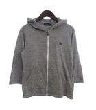 バーバリーブラックレーベル BURBERRY BLACK LABEL パーカー ジャケット 七分袖 フルジップ グレー 2