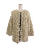 イエナ IENA カーリーフェイクファージップブルゾン ジャケット ボア フルジップ 17-011-900-5210-3-0 ベージュ 36 ■TC